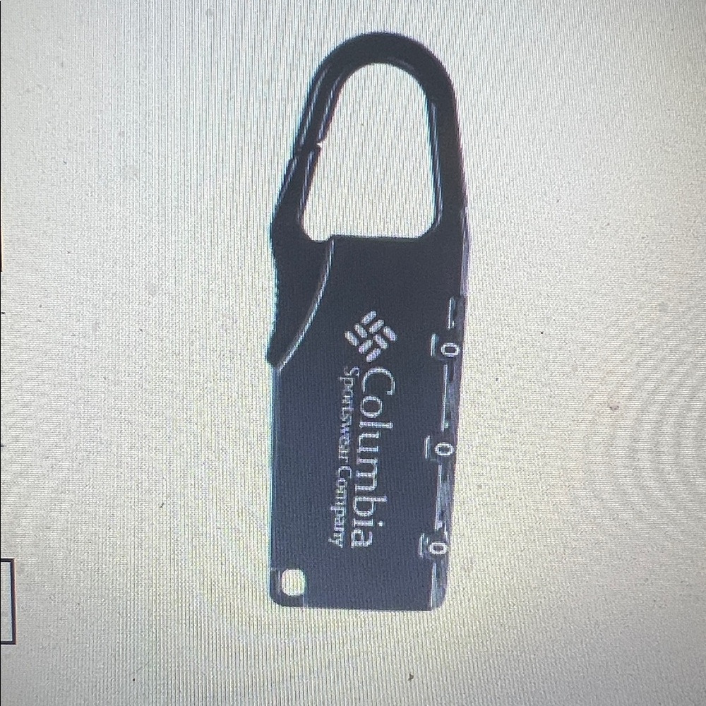 Columbia Black Carabiner Clip Padlocks